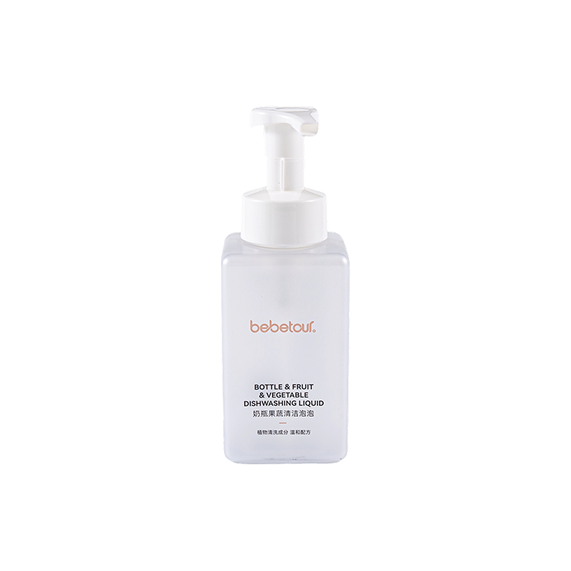430ml PET square cleansing foam mousse bote