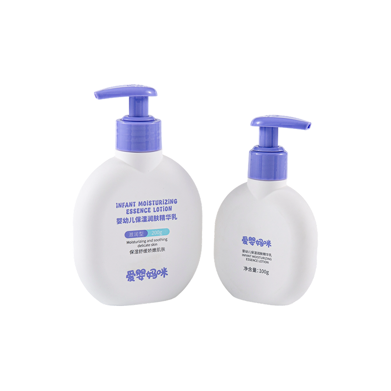 Simple at magandang purple na takip ng bilog na bote ng PE