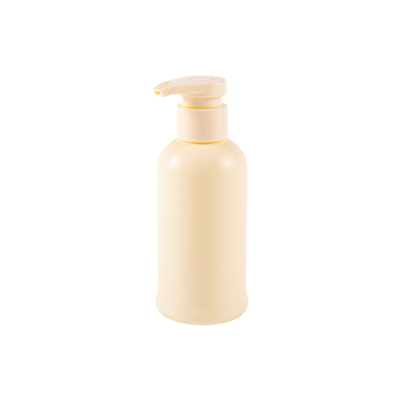 380ml simpleng milky white shampoo PE round bottle